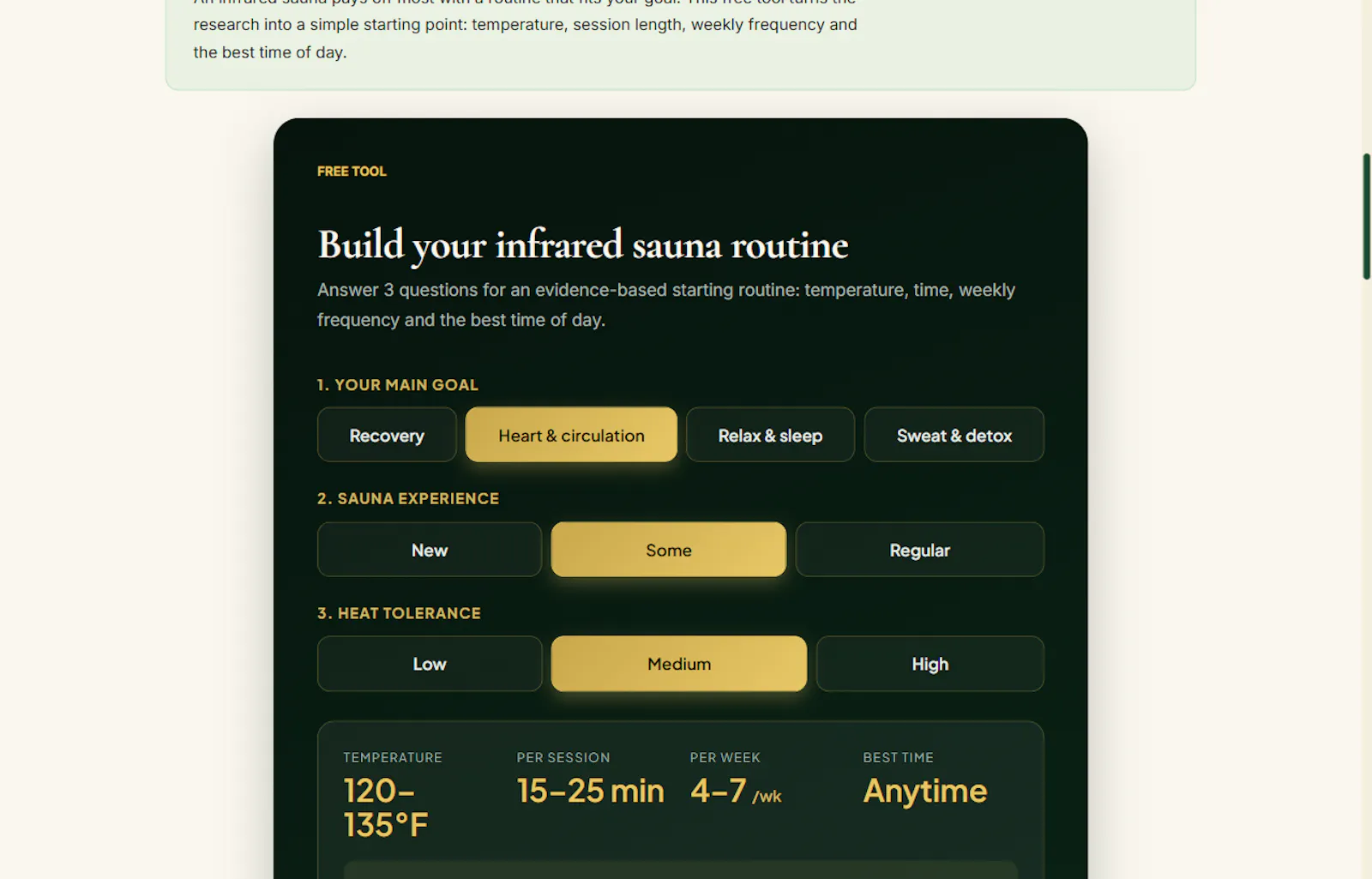 NordVital Recovery Calculators screenshot 4