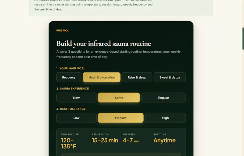 NordVital Recovery Calculators screenshot 4