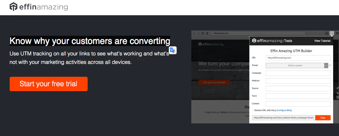 UTM Chrome Extension 