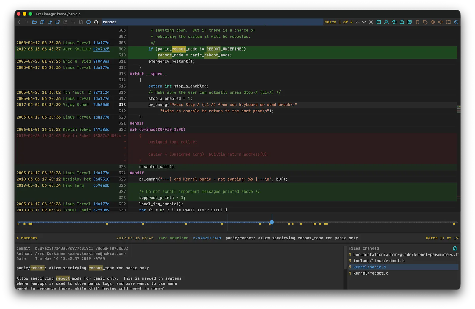 Git Lineage screenshot 2