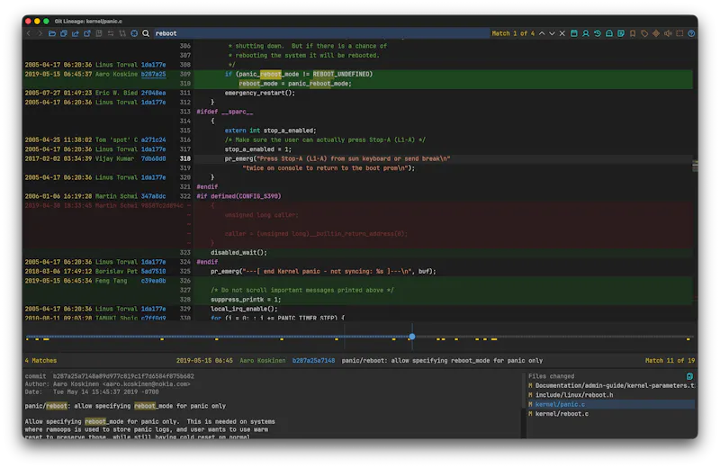 Git Lineage screenshot 2