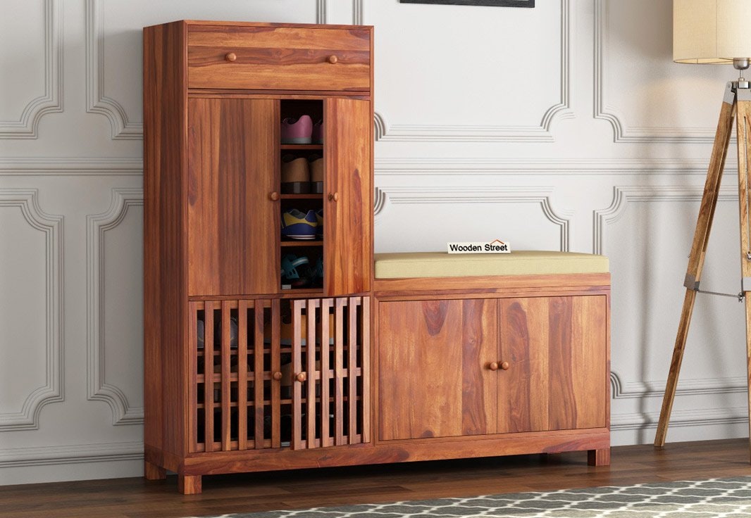 Floreta Footwear Storage (Honey Finish)