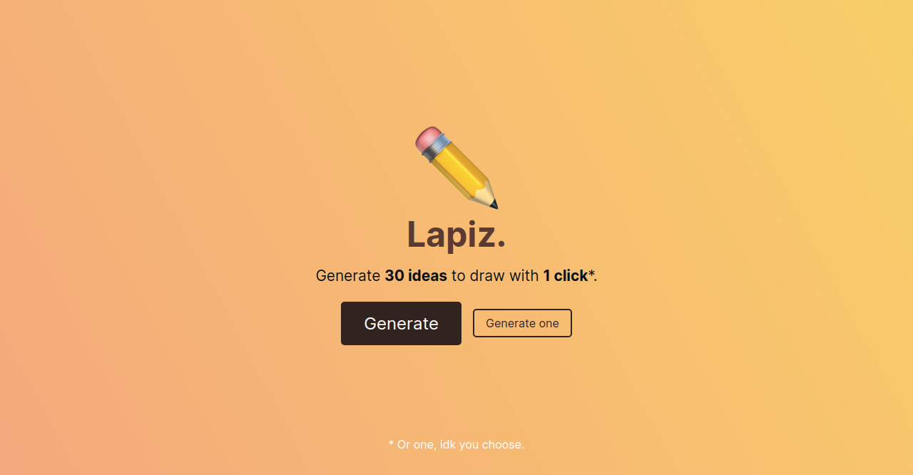 Lapiz - Create random ideas to draw! gallery image