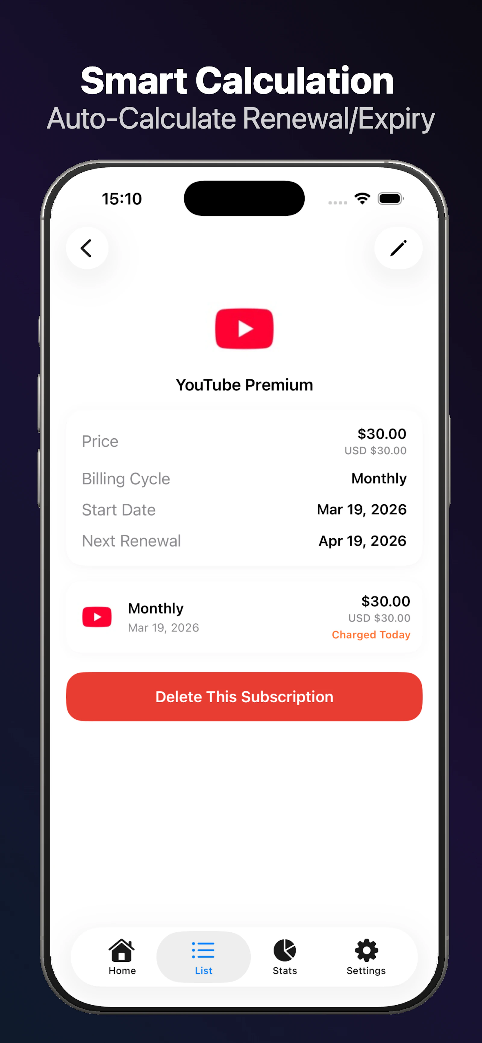 SubSmart: Subscription Tracker screenshot 7