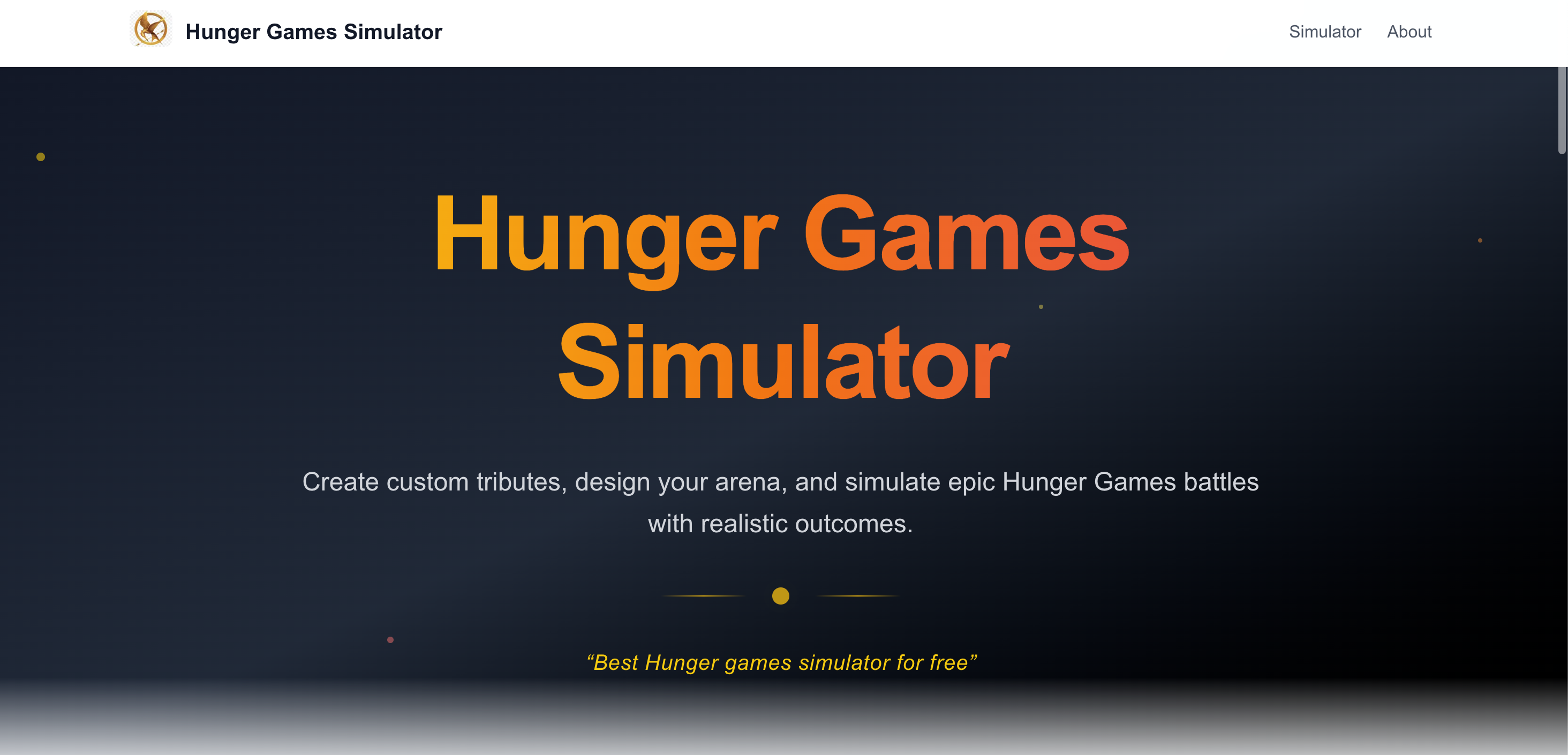 Hunger Games Simulator gallery image