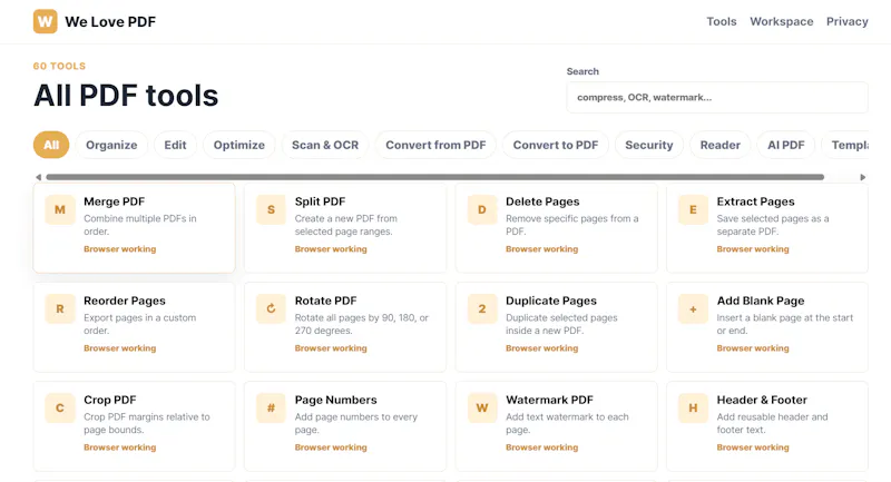 We Love PDF screenshot 2