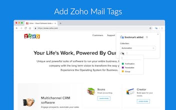 Zoho Mail Bookmarks gallery image