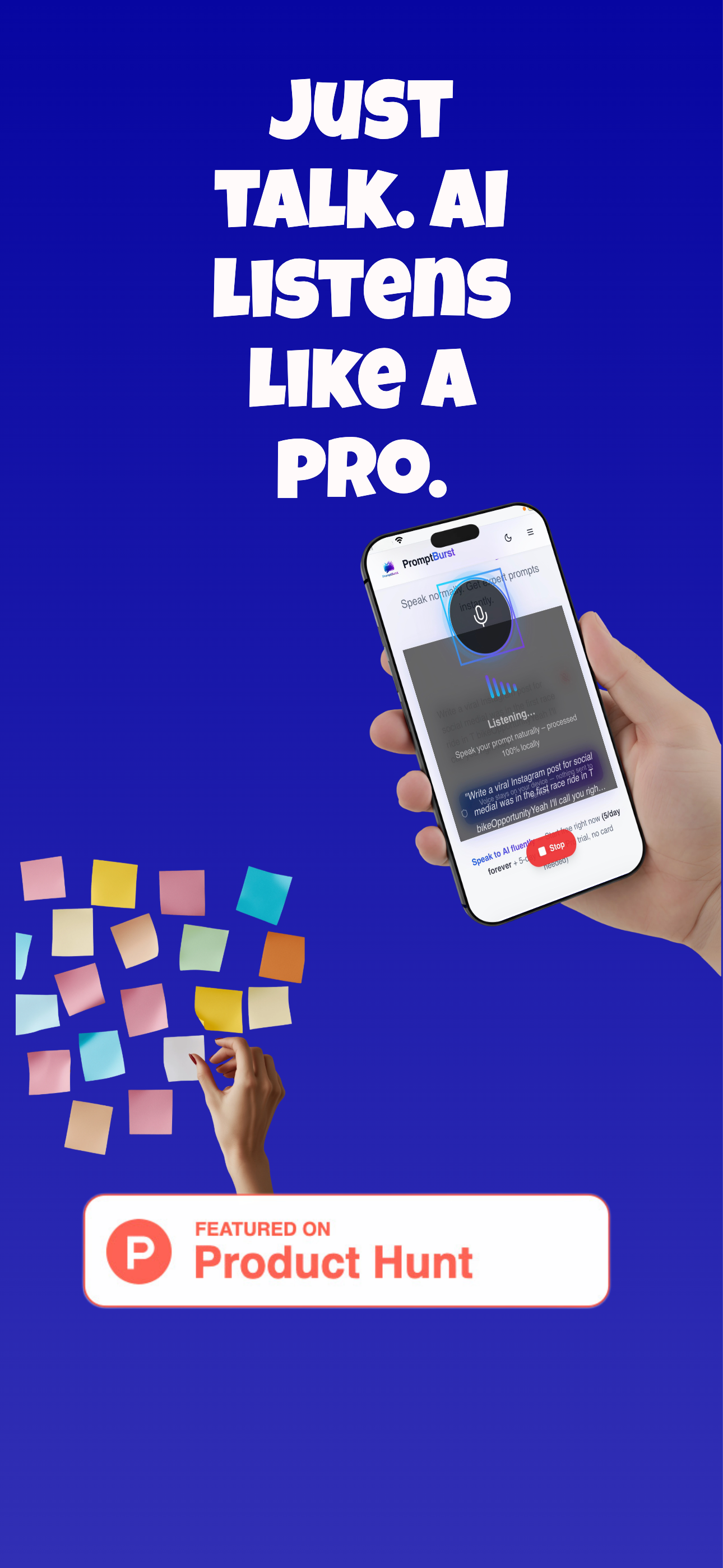 Prompt Burst - Screenshot 2 showing product features and functionality