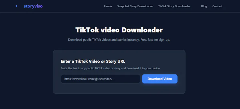 TikTok video Downloader screenshot 1