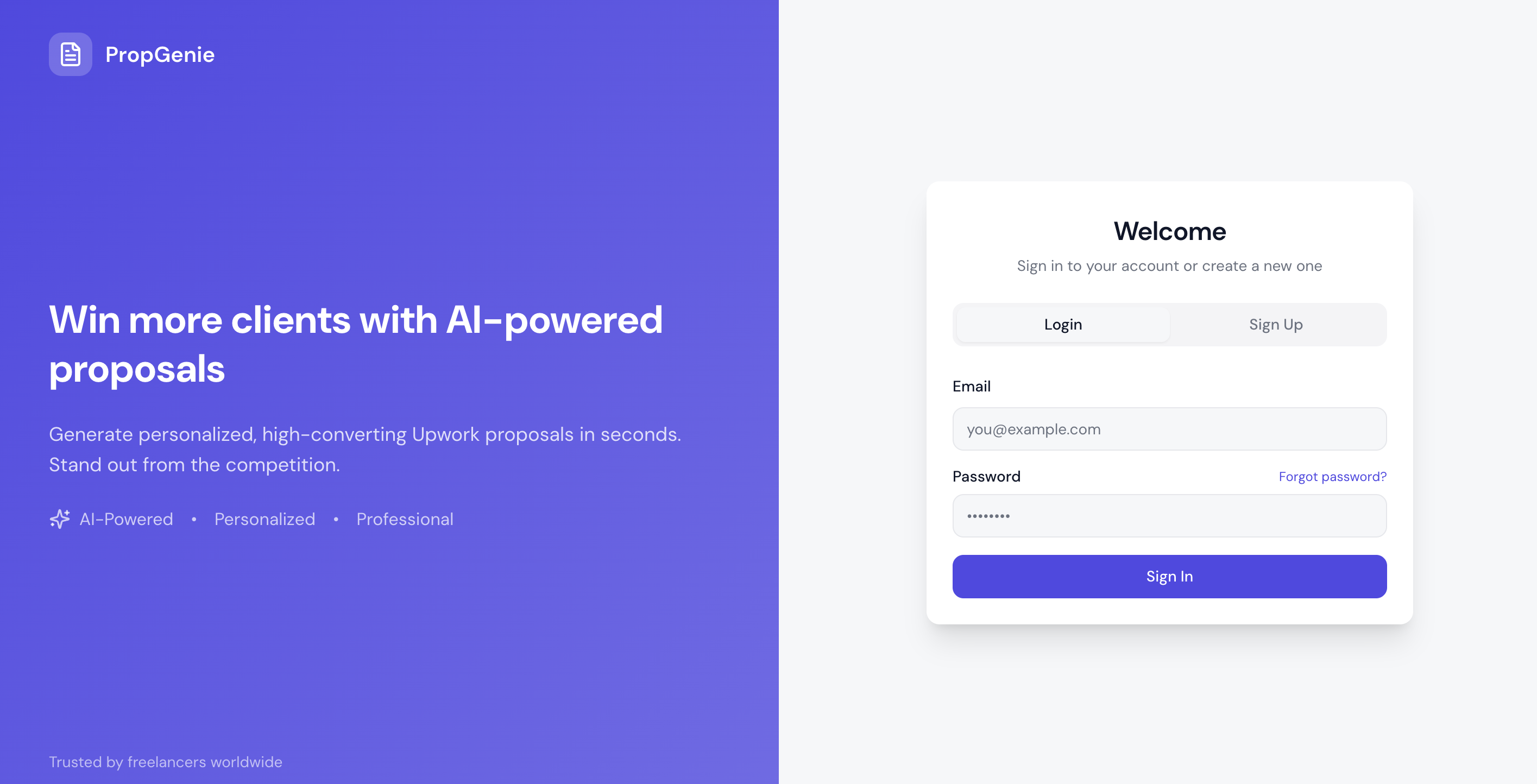 Proposal Copilot - Screenshot 3 showing product features and functionality