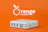Orange Charger USB-C Hub