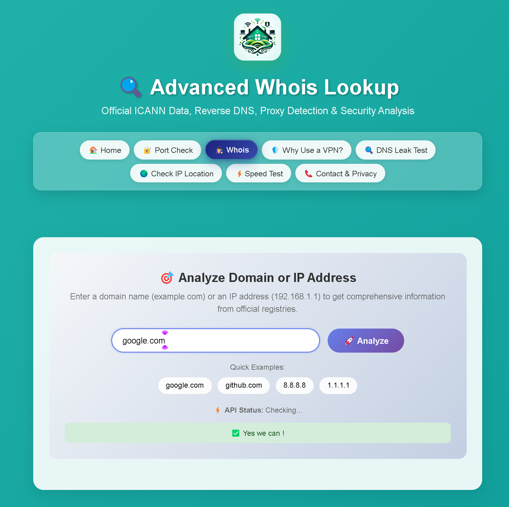 myIP.casa Free Network Diagnostic Tools - Screenshot 4 showing product features and functionality