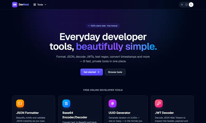 DevNest screenshot 2