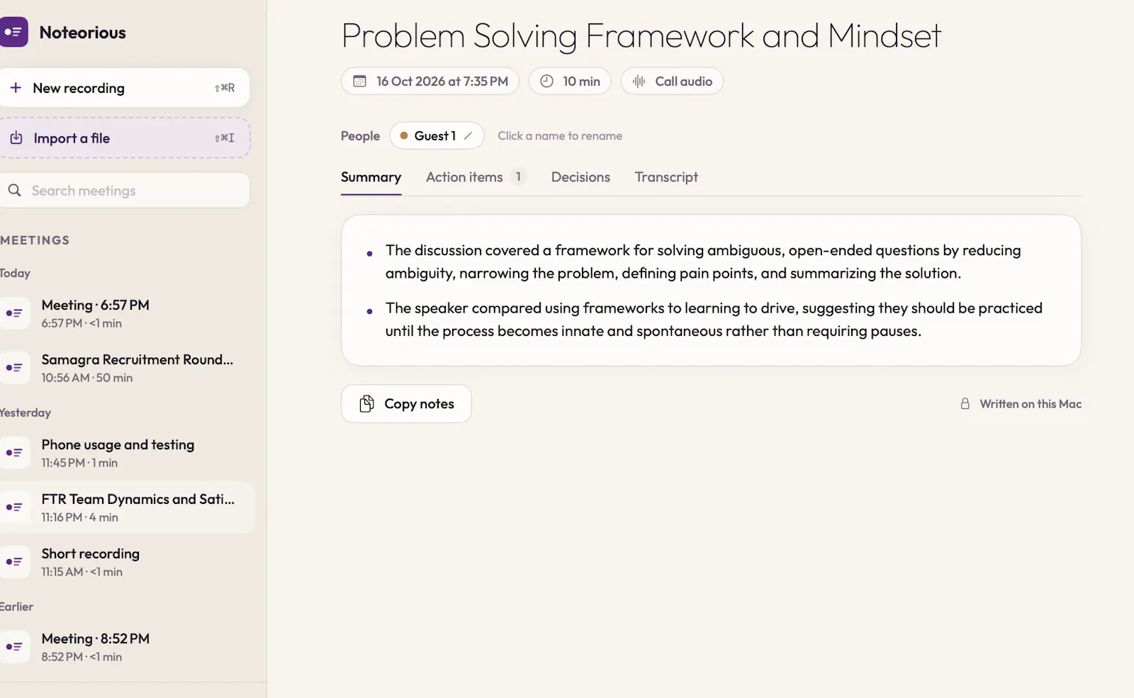 Noteorious screenshot 2