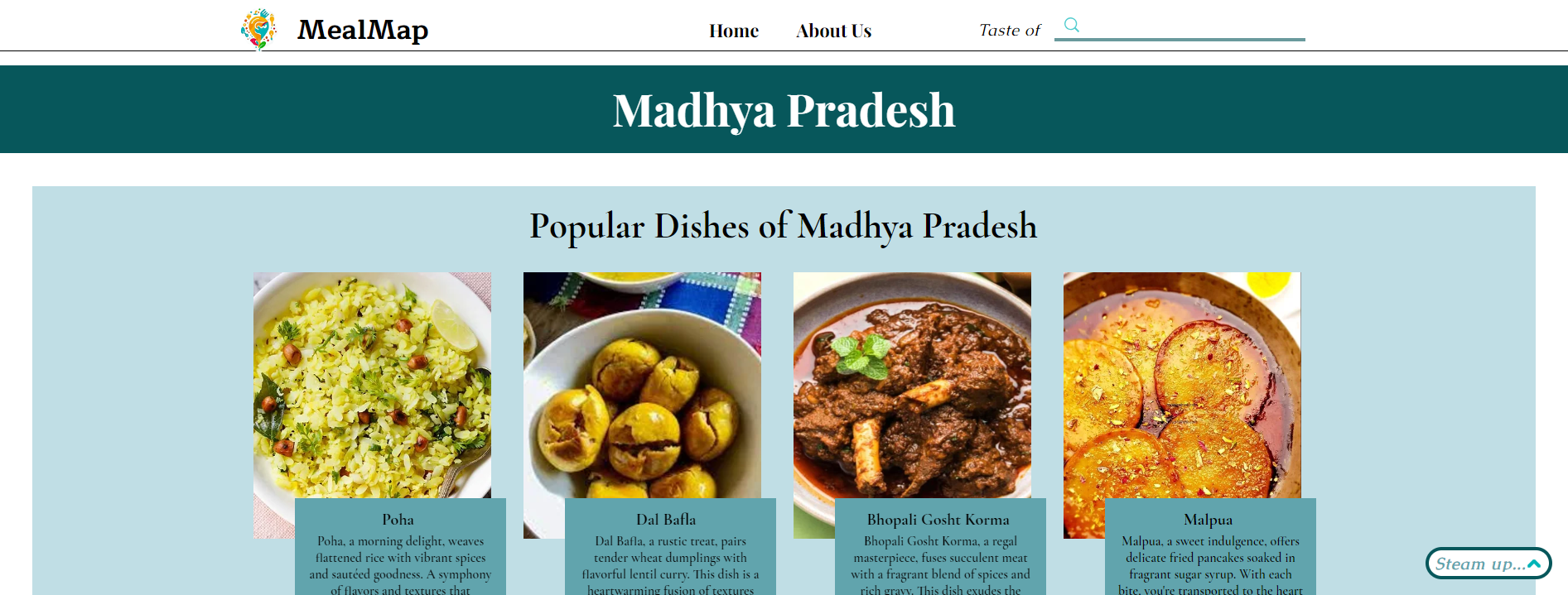 Média Carte de repas - L'âme culinaire de l'Inde 2