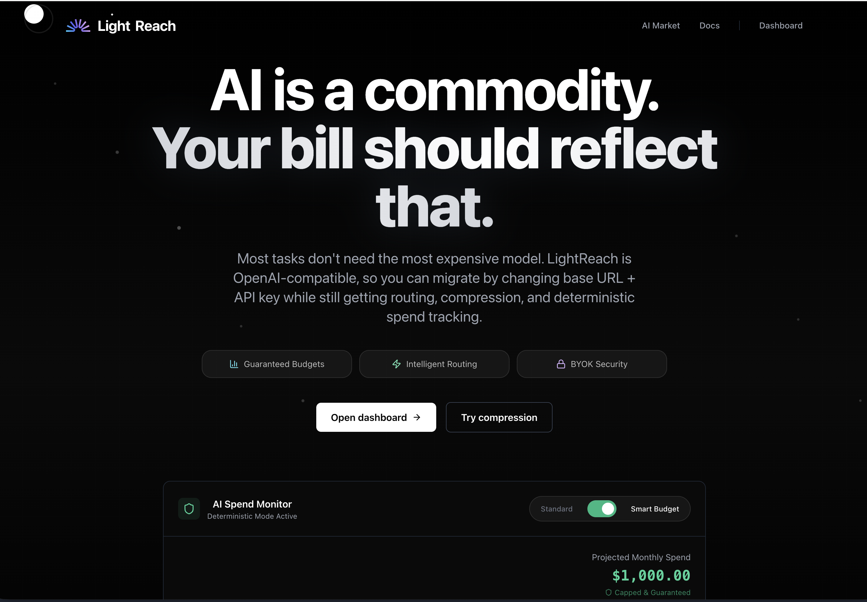 Compress By Light Reach - Main product screenshot demonstrating key features and user interface