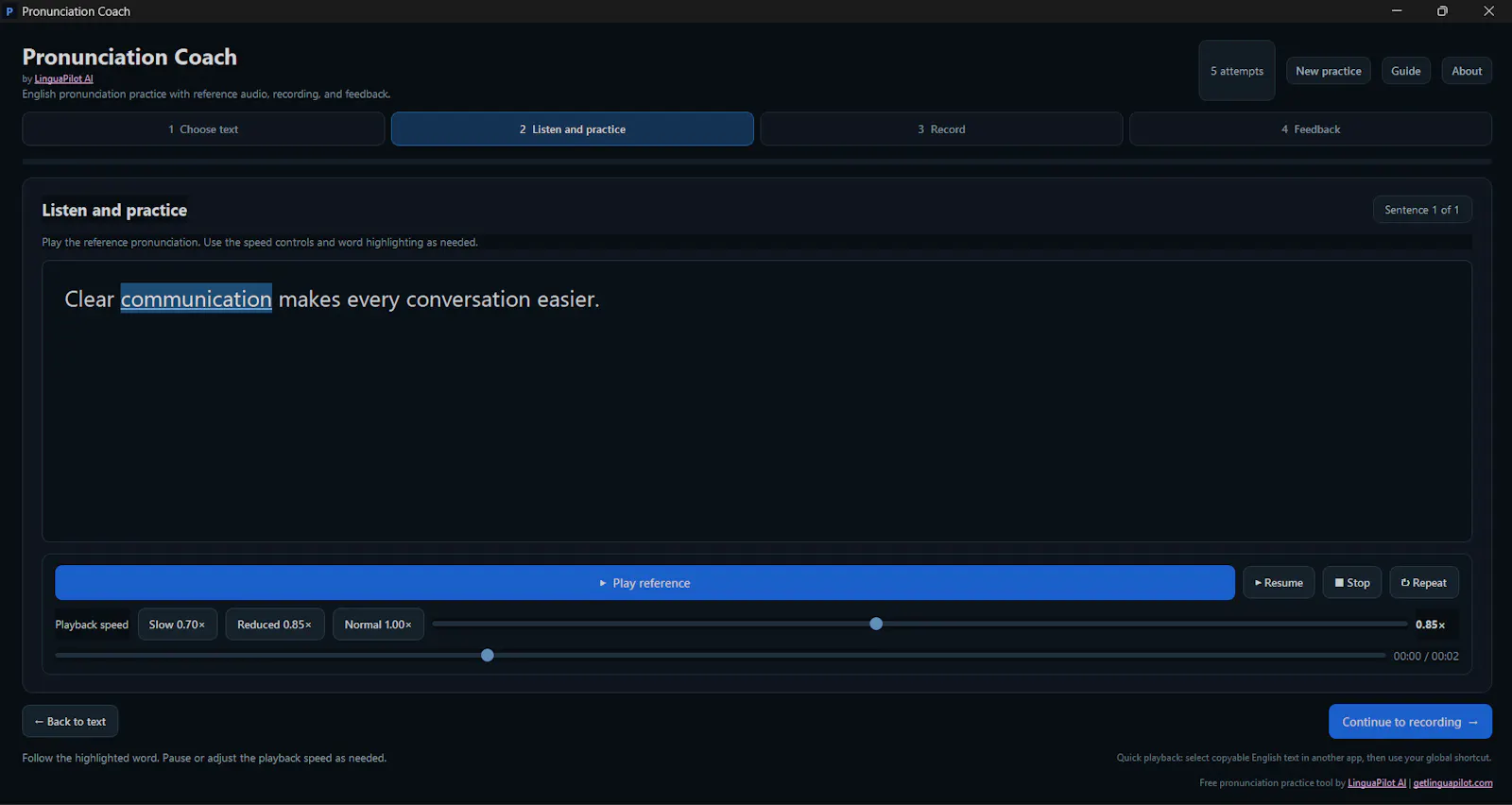 Pronunciation Coach screenshot 3