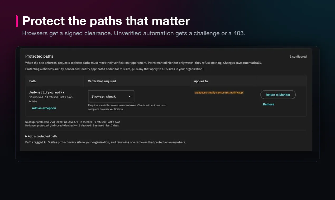 WebDecoy for Netlify 截图 3
