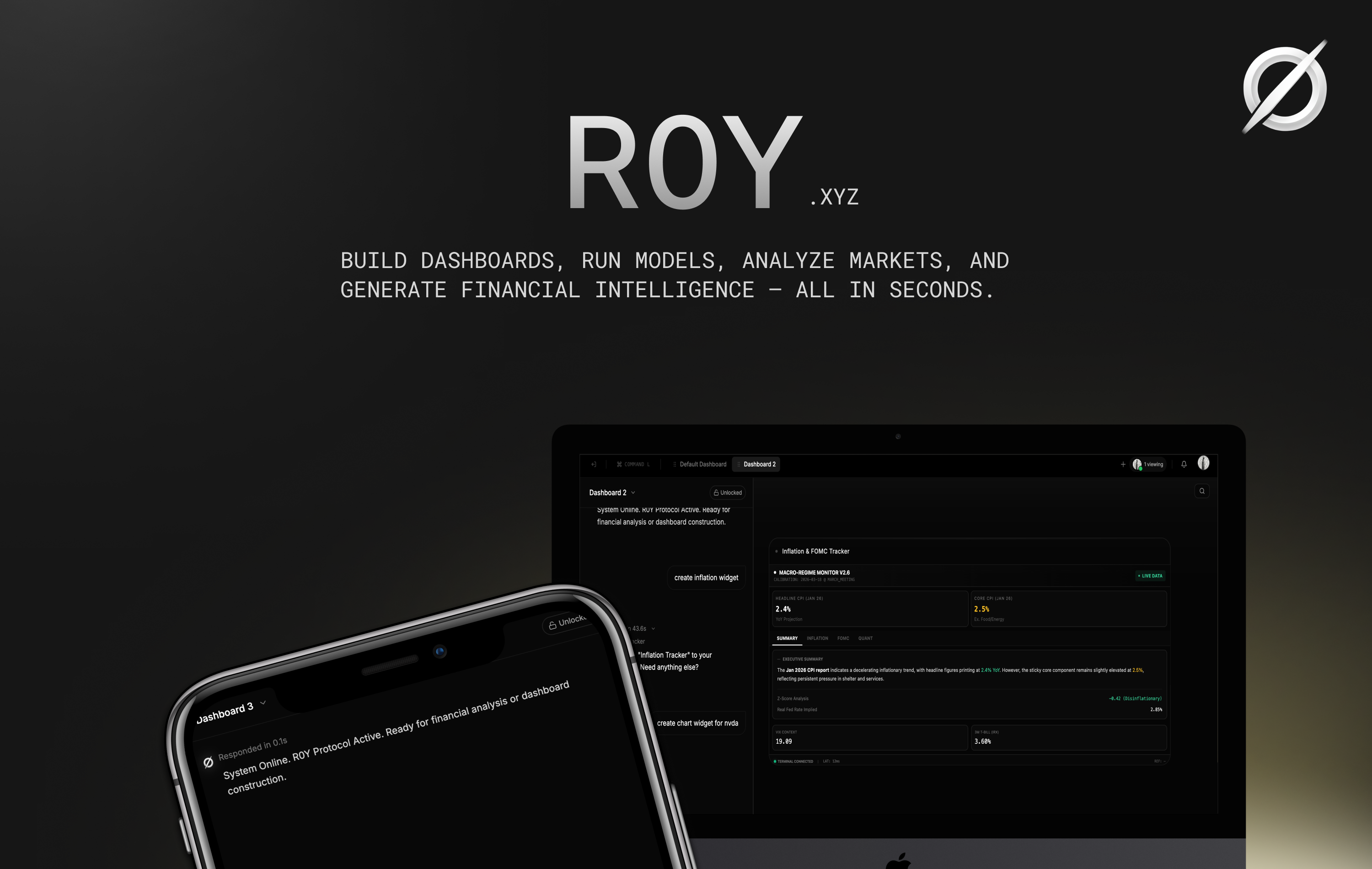 R0Y — AI Financial Studio gallery image