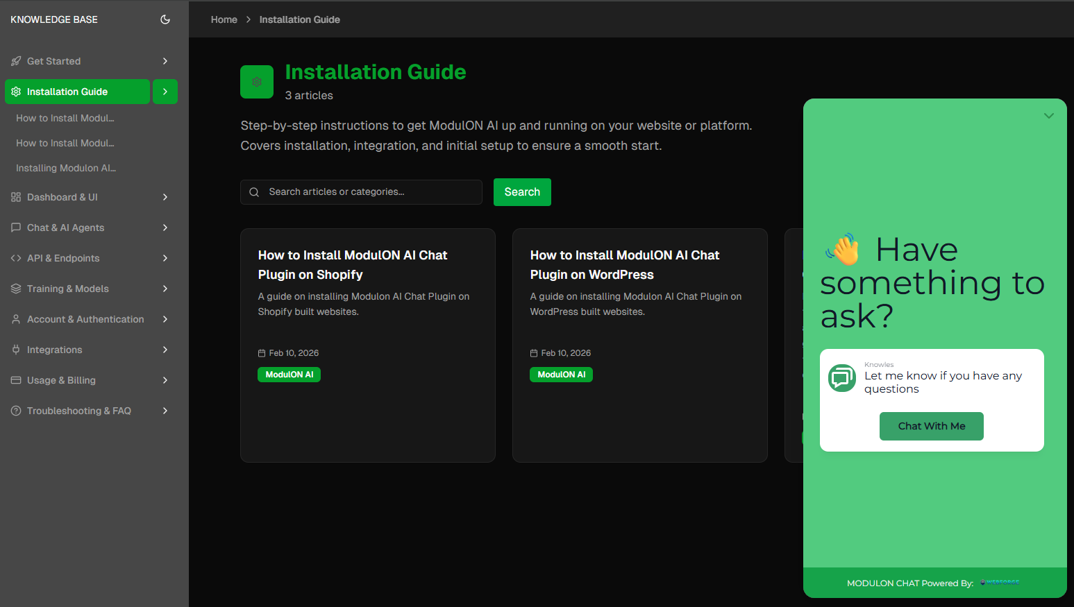Modulon AI - Screenshot 3 showing product features and functionality