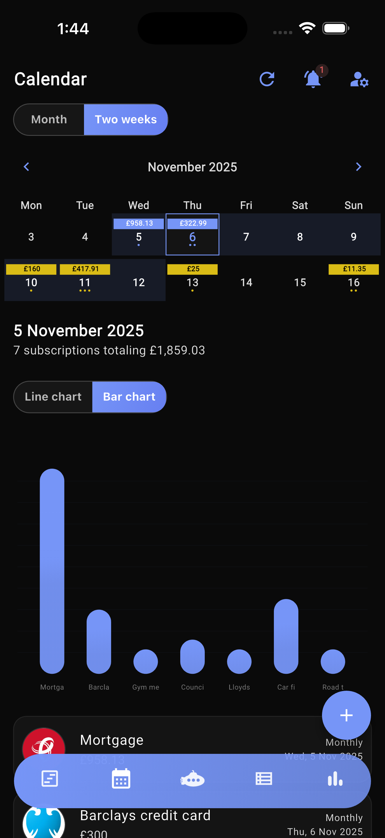 Subscription Manager - SubTamer gallery image