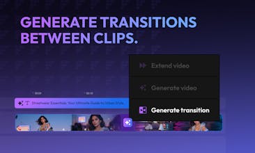 Flixier Generate AI Video in Timeline gallery image