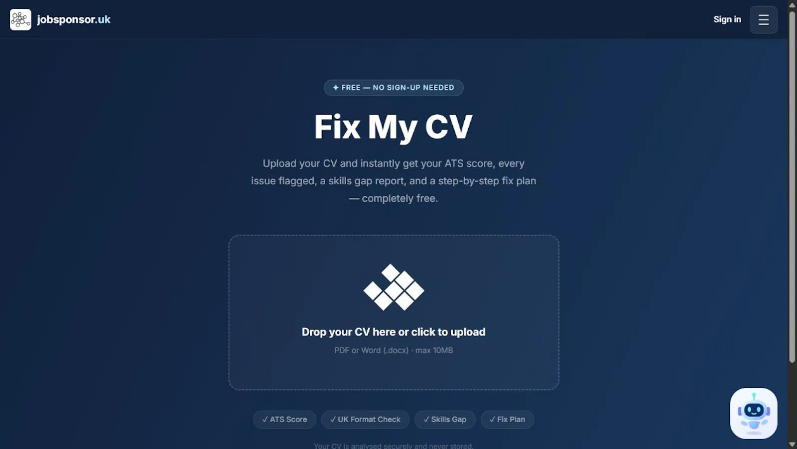 Jobsponsor.uk screenshot 2