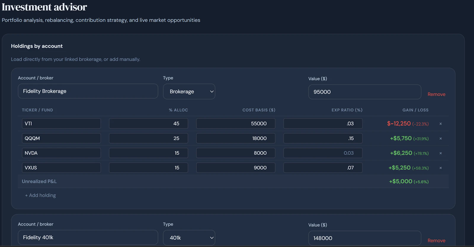 FinAdvisor screenshot 3