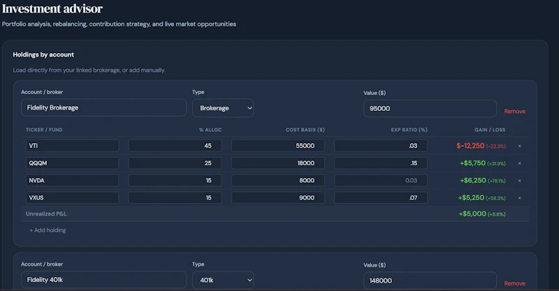 FinAdvisor screenshot 3