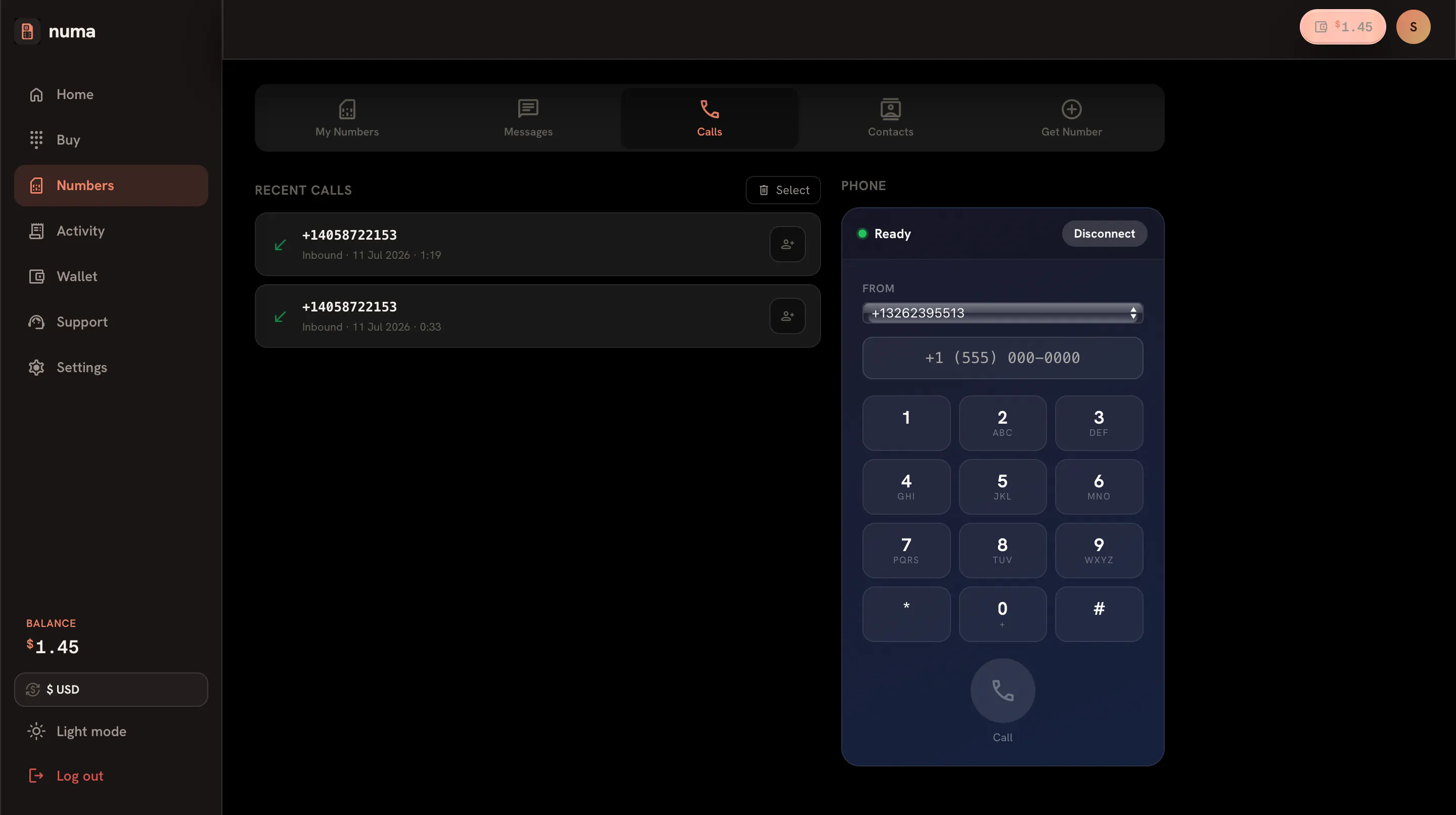 numasims — Virtual Phone Numbers  gallery image