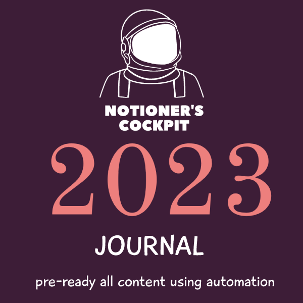 Ultimate 2023 Notion Journalテンプレート