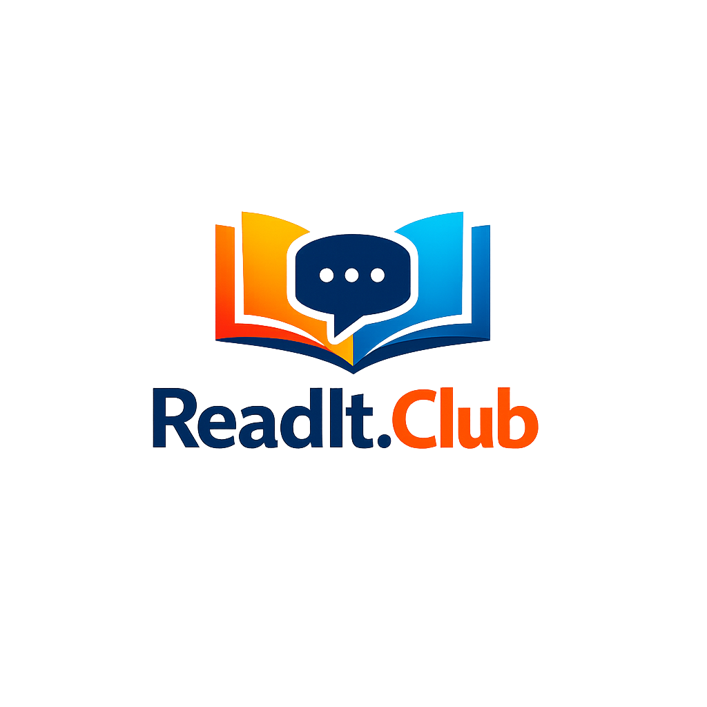 ReadIt Club — your reading community - Product Hunt launch logo and brand identity