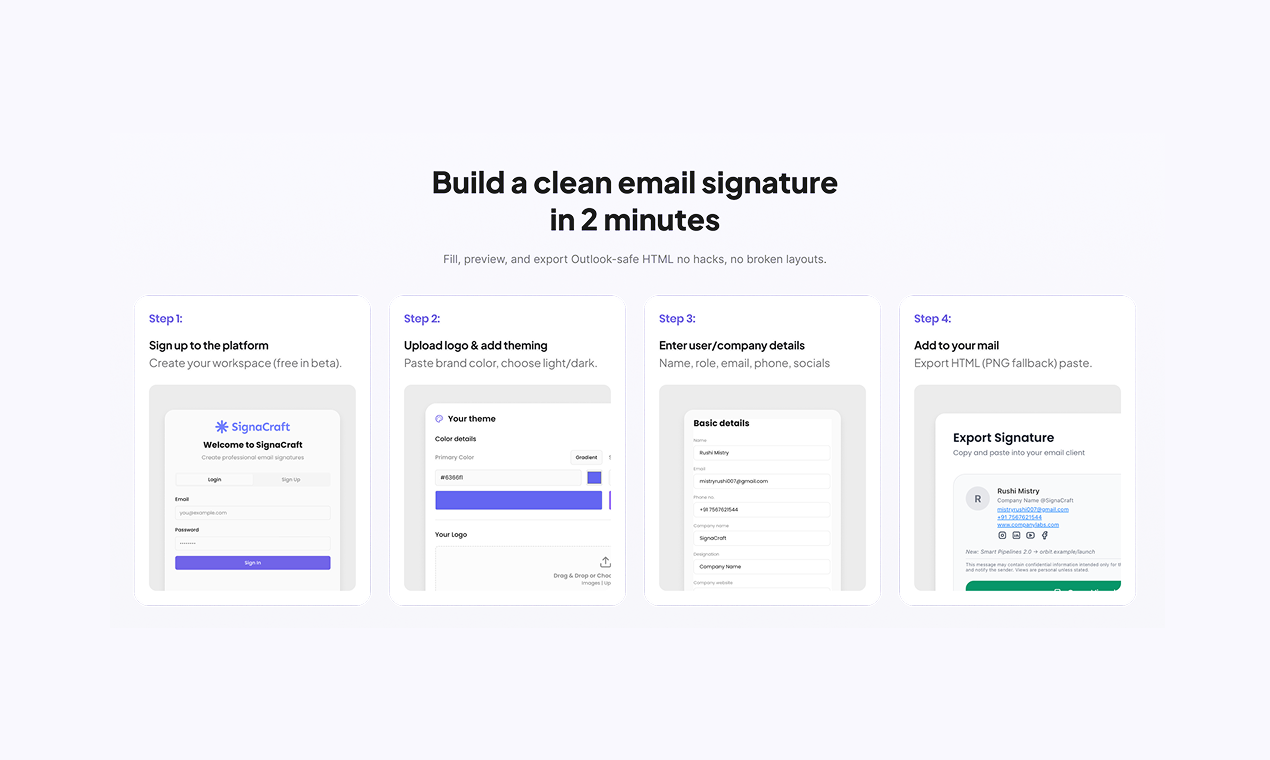 SignCraft - Screenshot 2 showing product features and functionality