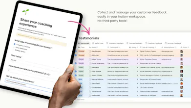 Beautiful Testimonial Manager in Notion gallery image