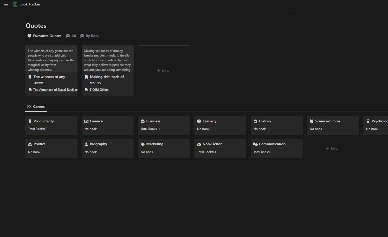 Notion Book Tracker gallery image