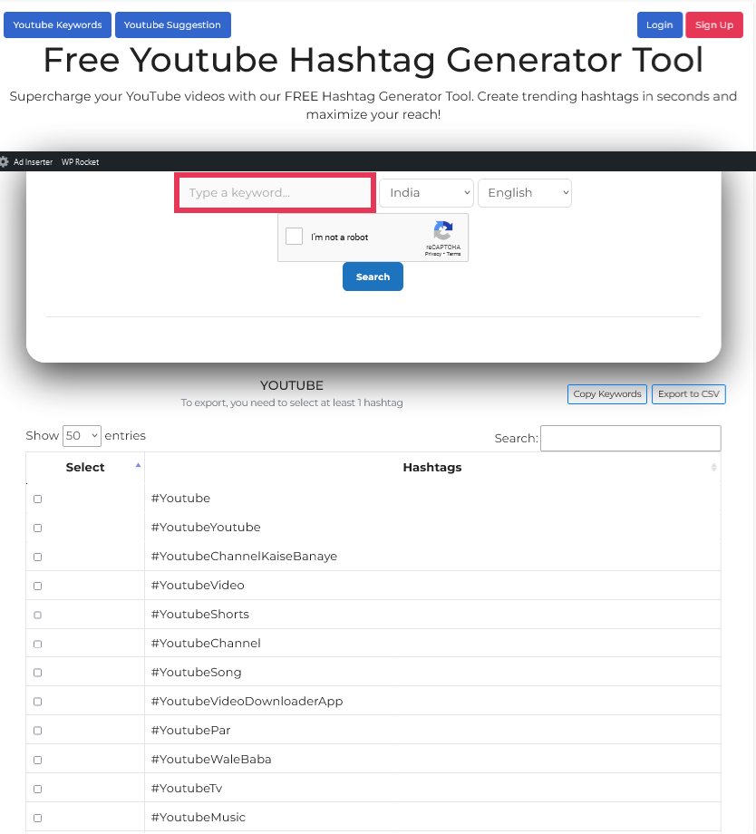 وسائط أداة مولد علامة التجزئة المجانية على YouTube - إنشاء علامات تصنيف YouTube عالية التصنيف لمقاطع الفيديو 2