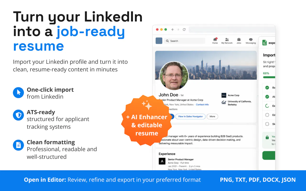 ExportMyResume gallery image