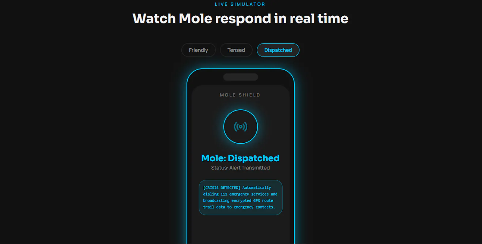 Mole Personal Safety Engine screenshot 4