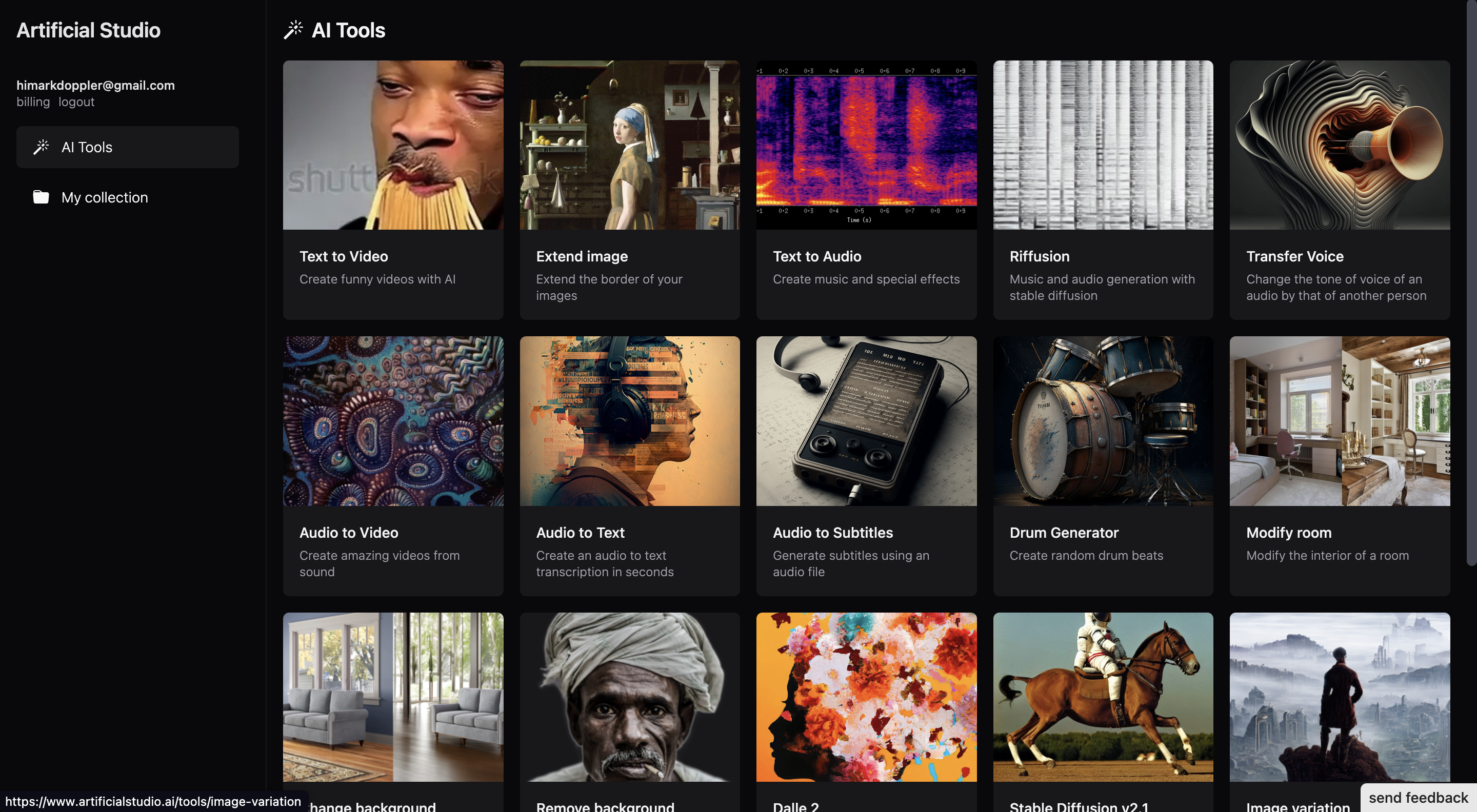 Média Studio artificiel - Créer l'audio, l'image et la vidéo avec l'IA 2