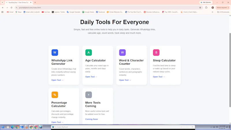 YourDailyTool screenshot 1
