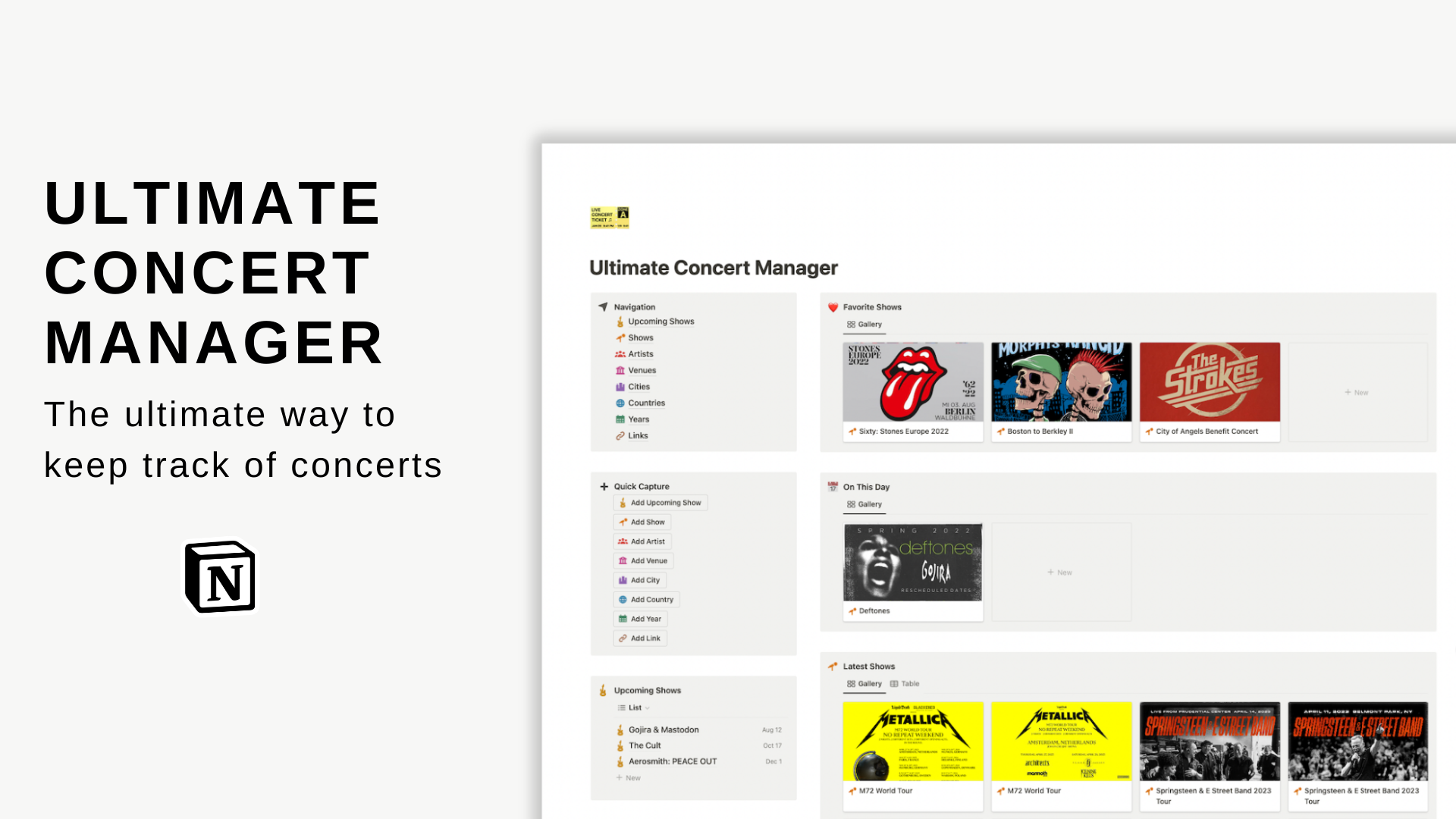 Ultimate Concert Manager - ระบบในการจัดการจัดระเบียบและจัดทำเอกสารคอนเสิร์ต media 1