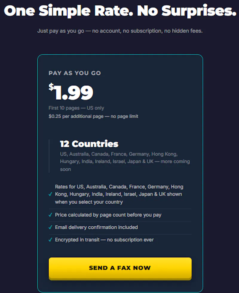 LowFax.com screenshot 4