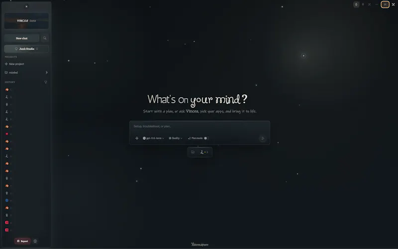 Vincea screenshot 2