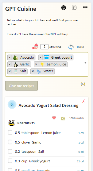 GPT recipes gallery image