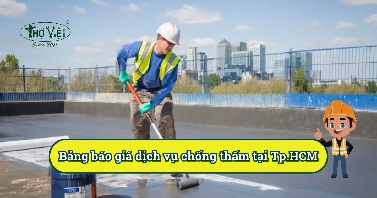 Construyendo trabajadores vietnamitas - Servicio de impermeabilización de los trabajadores media 2