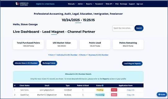 American Ratings Lead Magnet Portal gallery image