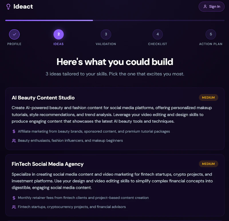 Ideact screenshot 3
