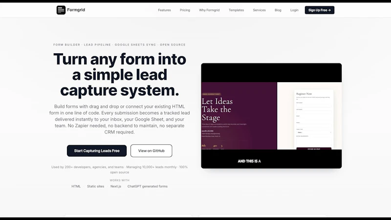 Formgrid screenshot 1 (video preview)
