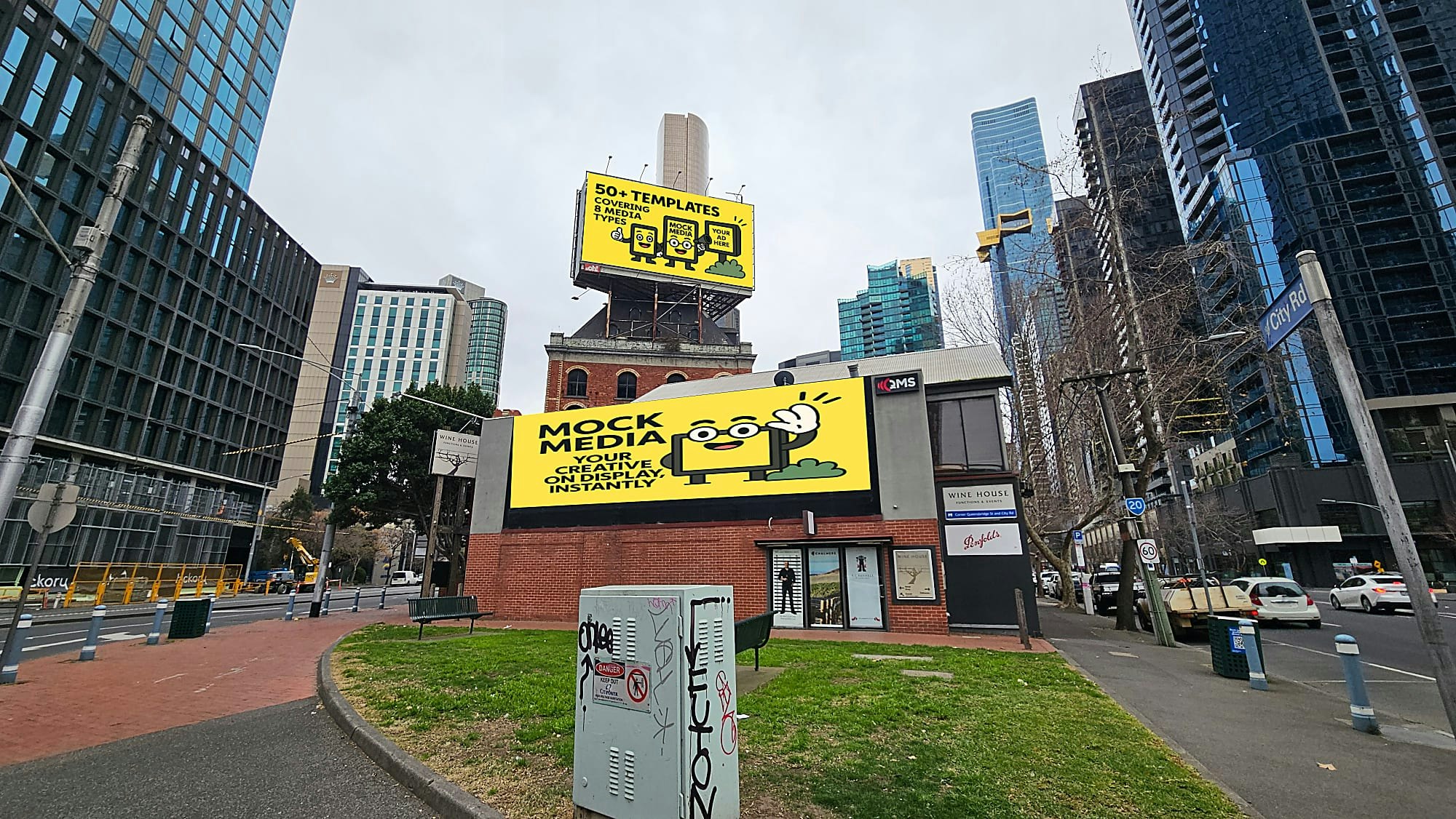 モックメディア - あなたのクリエイティブは即座に展示されていますメディア4