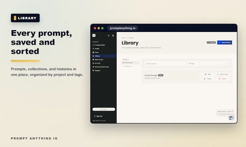 Prompt Anything Enterprise Launch screenshot 4